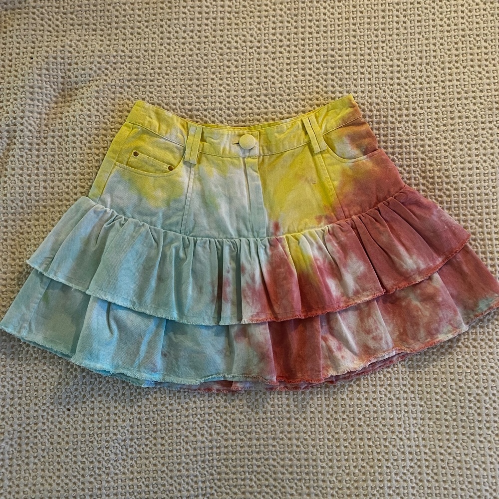 Love Shack Fancy Tie Dye Skirt